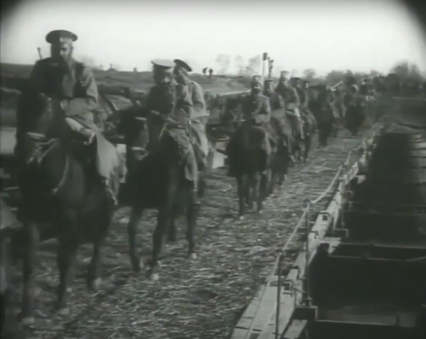 Скрин кинохроники Первой мировой войны