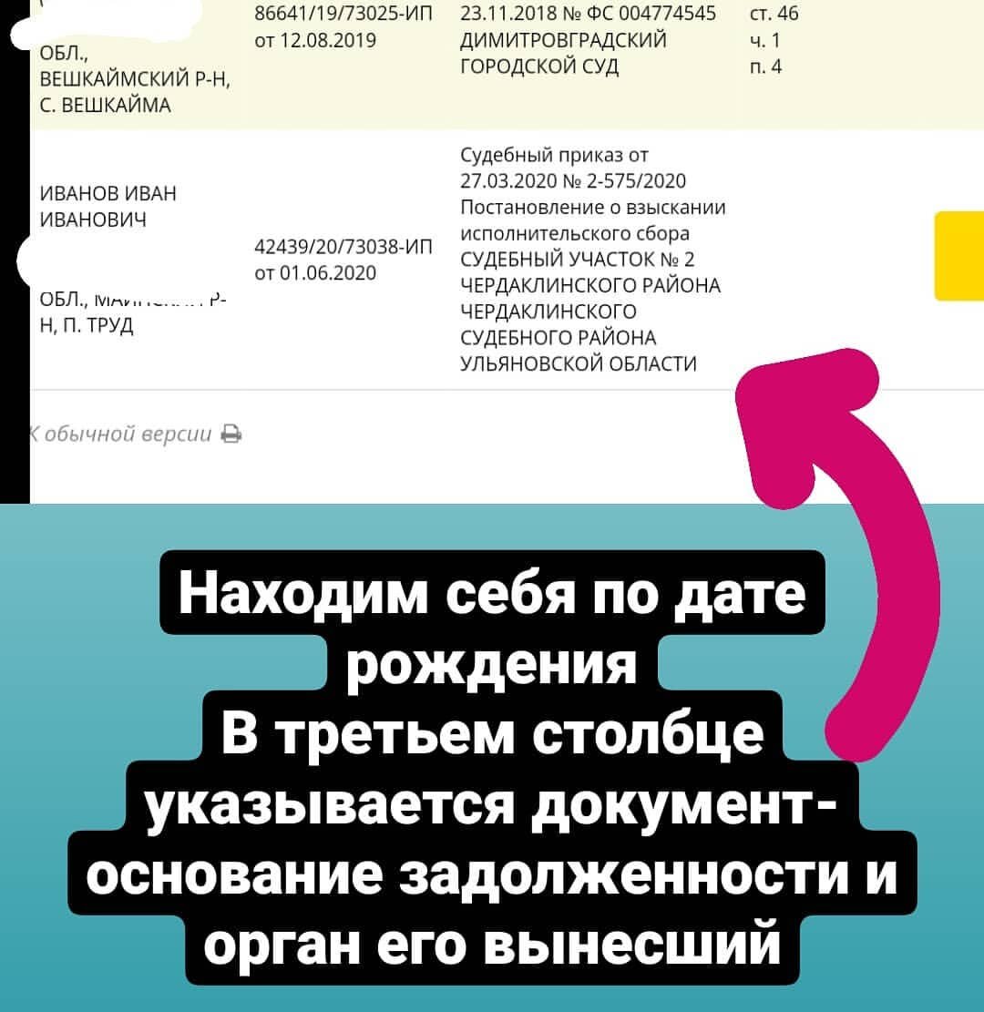 На сайте приставов появилась информация о задолженности. Как найти свое  дело в суде? | Кредитный юрист Ситдиков | Дзен