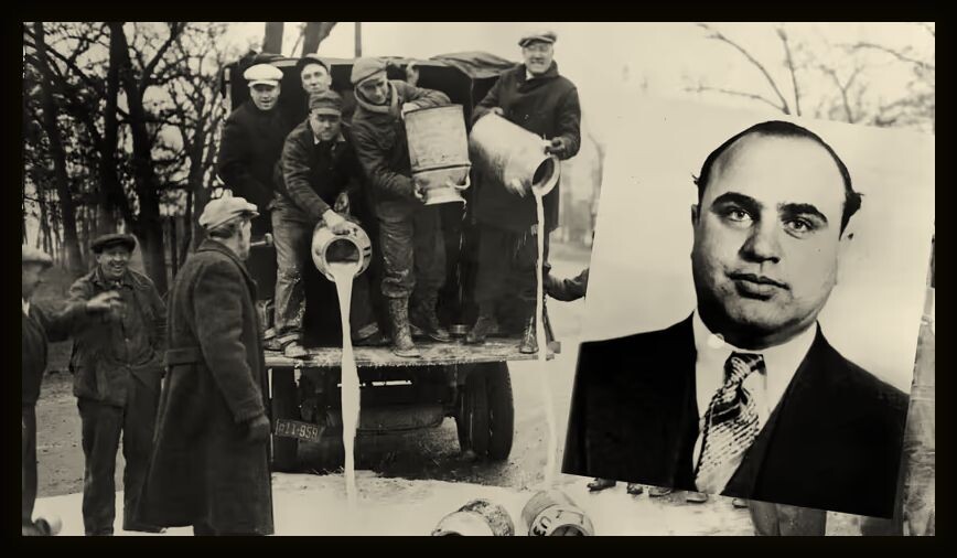 В начале 1930-х годов Аль Капоне (на снимке) и его чикагская мафия проложили себе путь в молочную промышленность. Этот инцидент получил название " чикагские молочные войны".