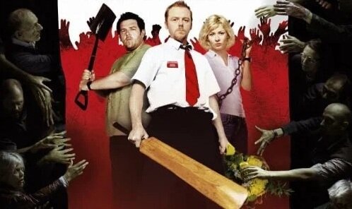 Фрагмент плаката фильма «Зомби по имени Шон» (Shaun of the Dead), режиссер Эдгар Райт