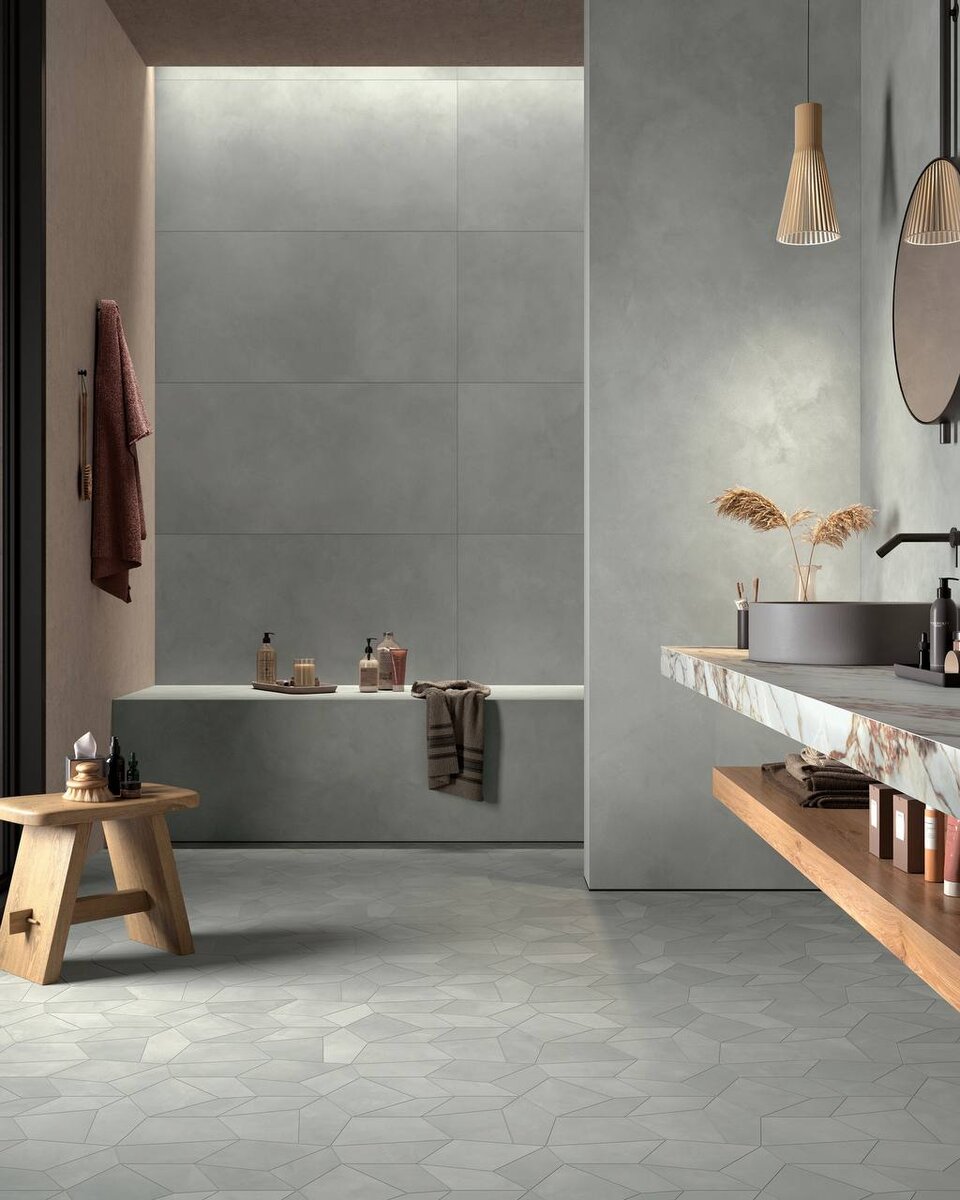 Керамогранит из коллекции Mirage Clay в интерьере 