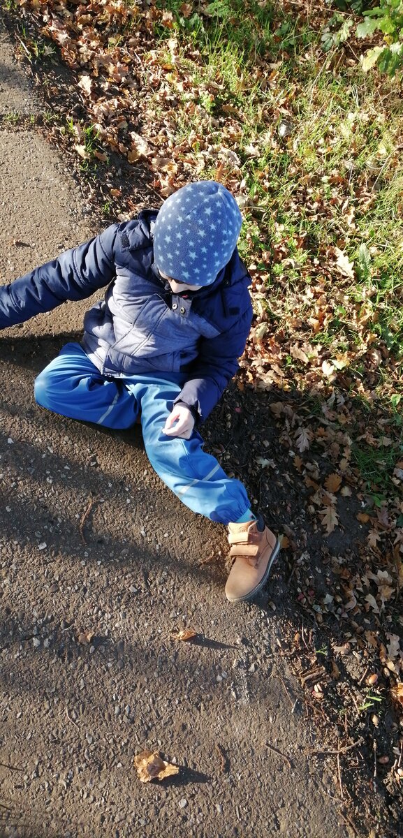 Отказ просто идти по улице,  так мог долго сидеть,  как только поднимали- бежал.