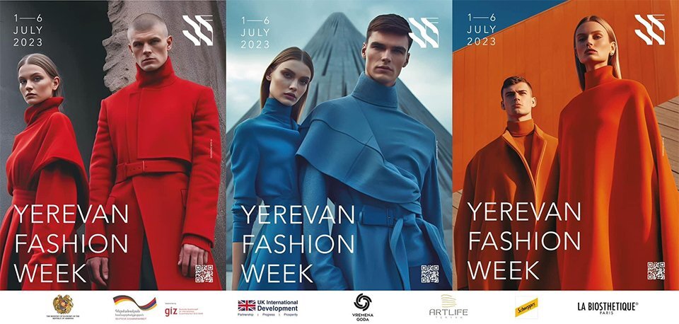 Постер Yerevan Fashion Week, сгенерированный искусственным интеллектом