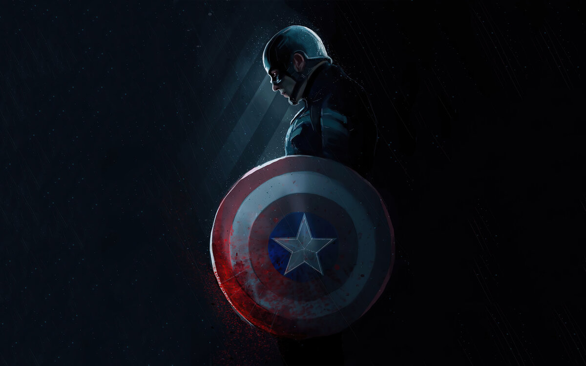 Сборная бумажная модель Щит Капитана Америка / Captain America Shield