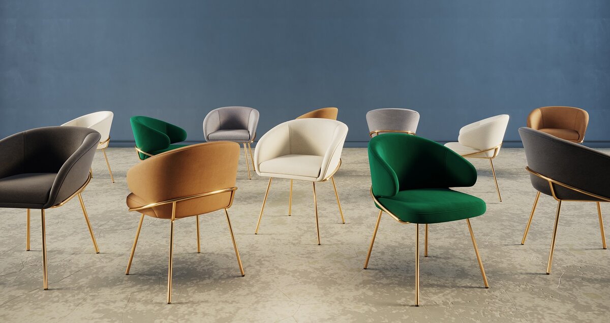 Стулья Emil станут ярким акцентом для любого интерьера