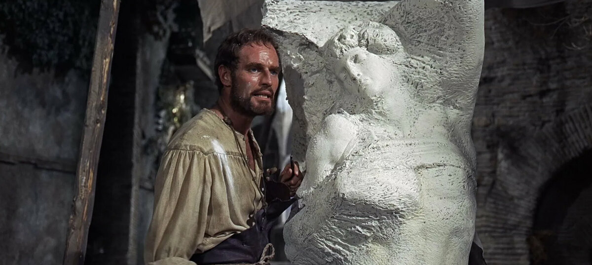 Кадр из фильма "Муки и радости" (1965)