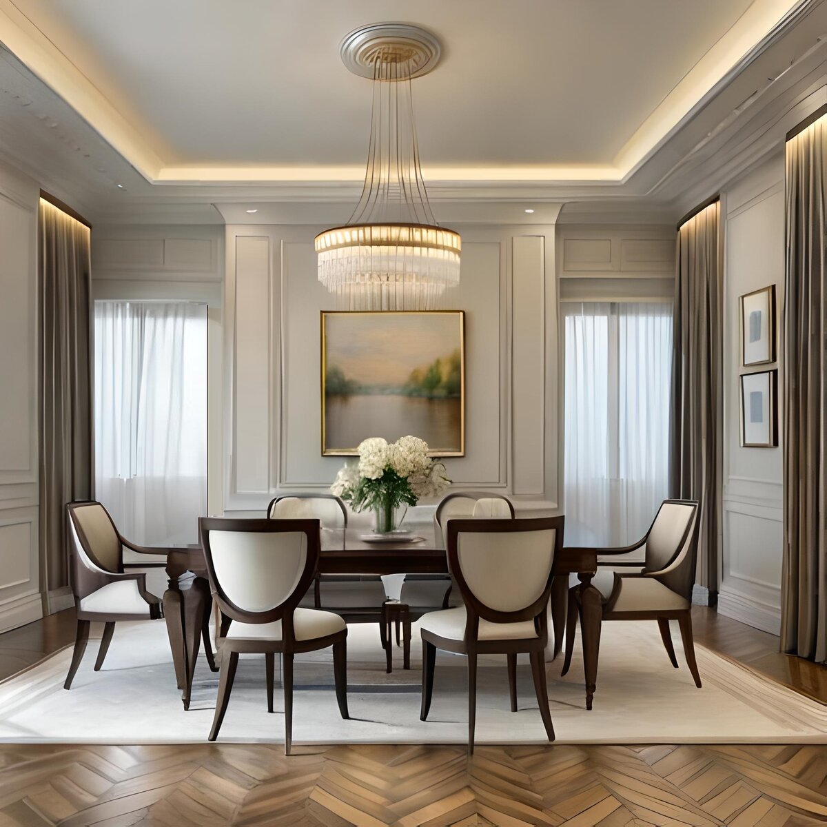 Вариант столовой в частном доме