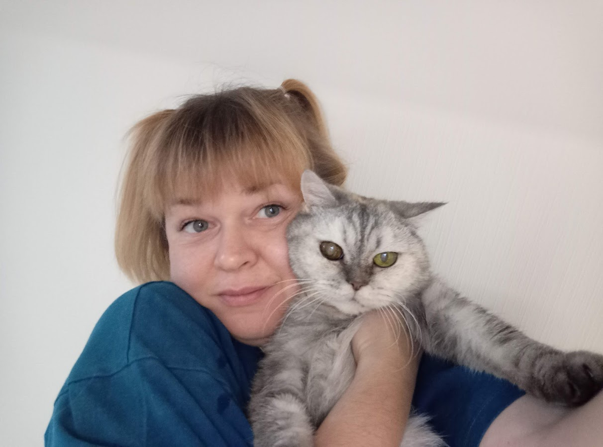 Селфи с кошкой