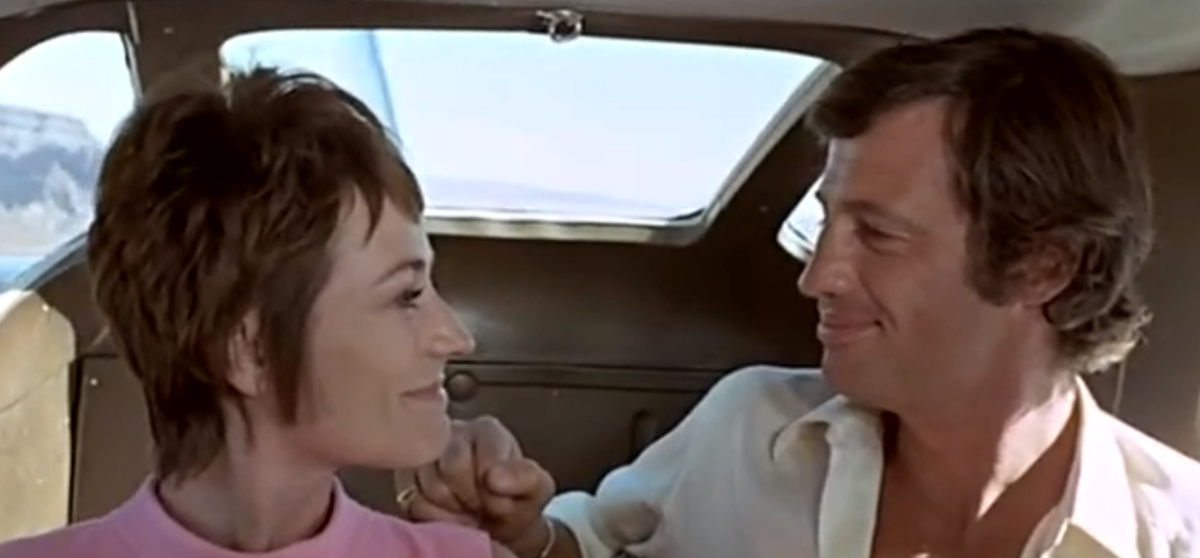 Анни Жирардо и Жан-Поль Бельмондо в фильме "Мужчина, который мне нравится"