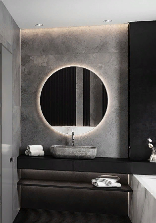 Зеркало в маленькой ванной комнате дизайн (42 фото)