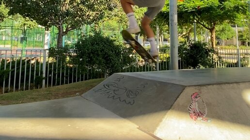 Goofy Skateboarding стойка