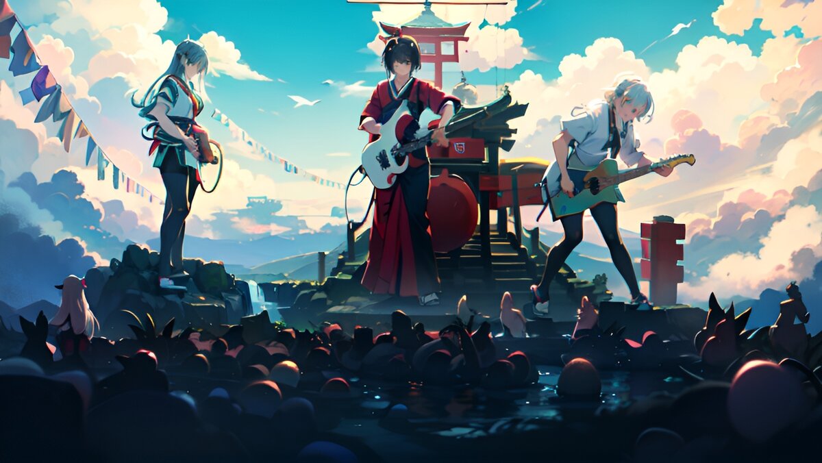 Обработанная нейронной сетью ЦГ из Бесконечного лета. Концерт.