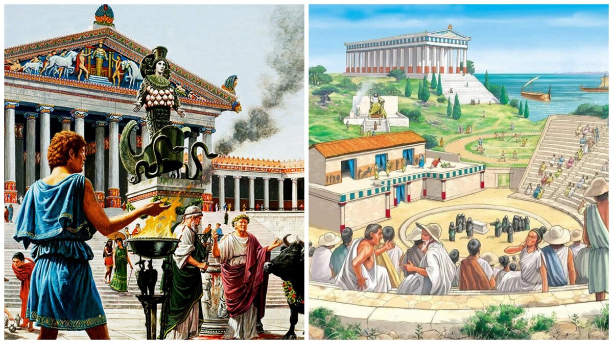 Картинки, изображающие Древнюю Грецию