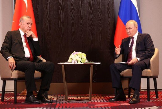    Реджеп Эрдоган и Владимир Путин