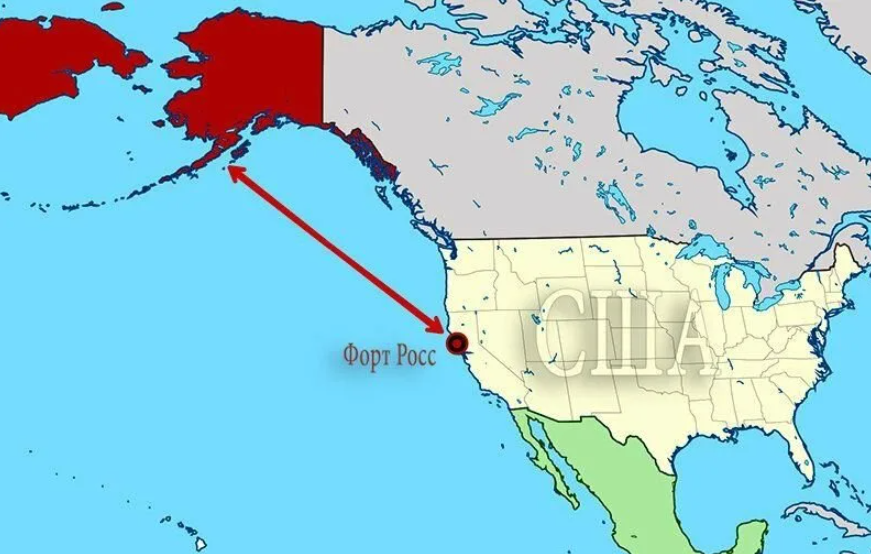 Рос в америке. Русская Америка карта Форт Росс. Форт Росс Аляска на карте. Форт Росс на карте Северной Америки. Аляски и Форт Росс на карте Российской империи.