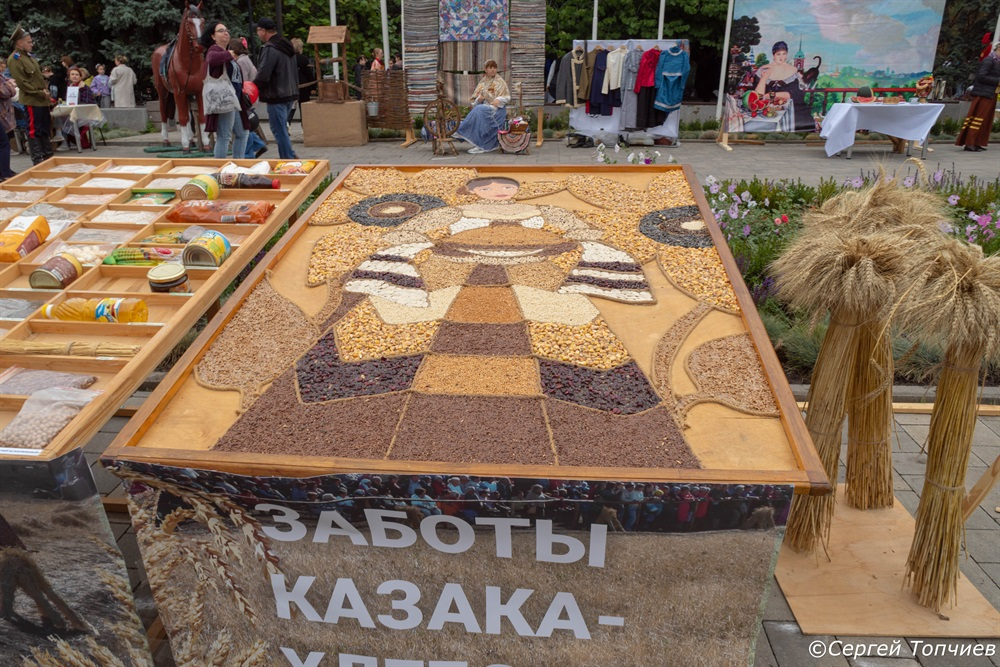 Картина из полевых даров