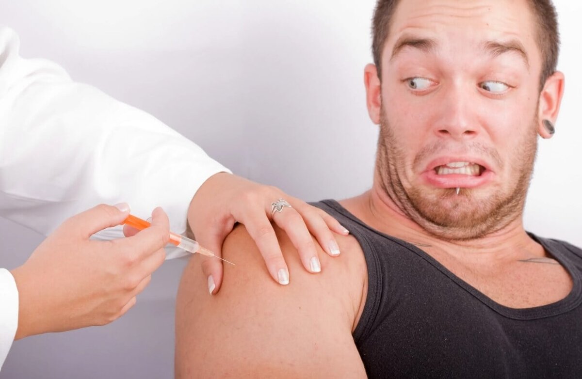    Трипанофобии подвержены все, даже взрослые мужчины