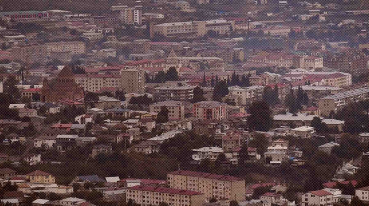    Вид на город Степанакерт