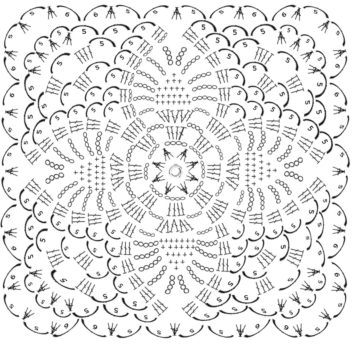 Схемы больших мотивов крючком. Квадратные мотивы крючком. Вязание крючком ажурные квадраты. Квадрат крючком схема. Ажурный квадрат крючком.