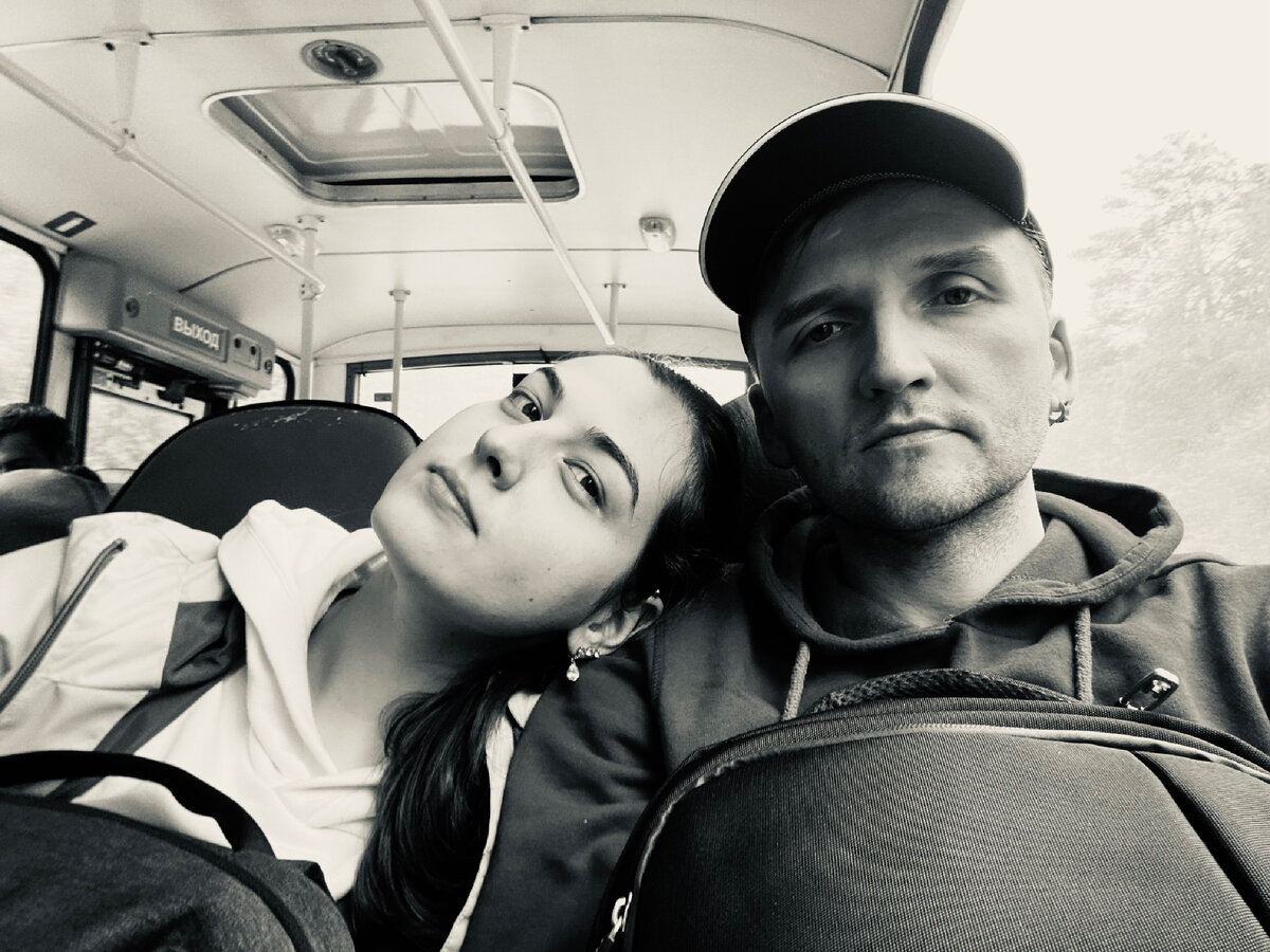 В автобусе в город Дубна 