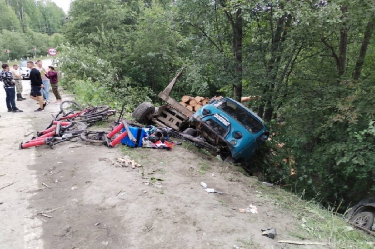    Команда по велоспорту пострадала в ДТП с лесовозом в Челябинской области