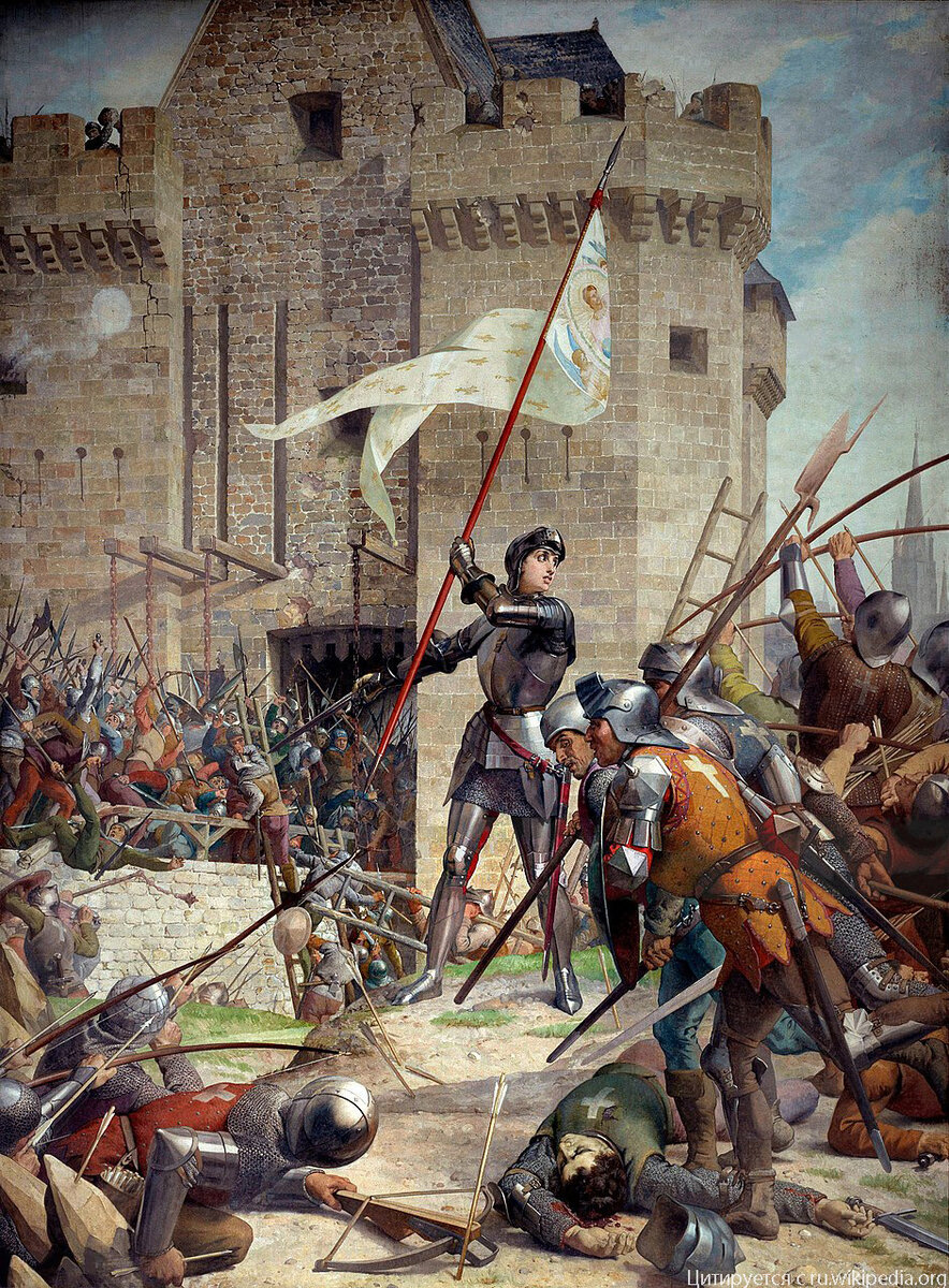 "Жанна д’Арк при осаде Орлеана". Эжен Леневё, 1890