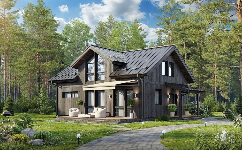 Каркасный коттедж