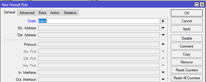 Принцип построения цепочек правил фильтрации трафика В Mikrotik действует принцип - разрешено все что не запрещено.-8