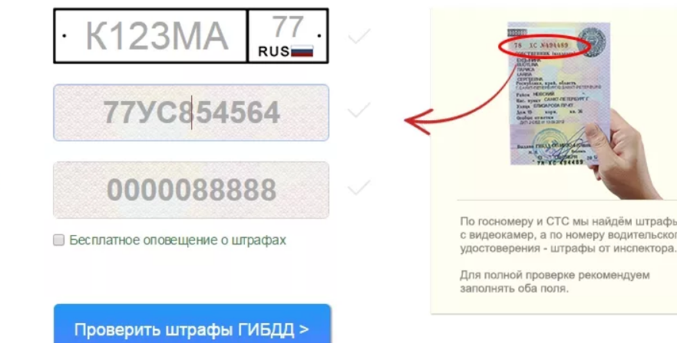 Проверить авто по стс