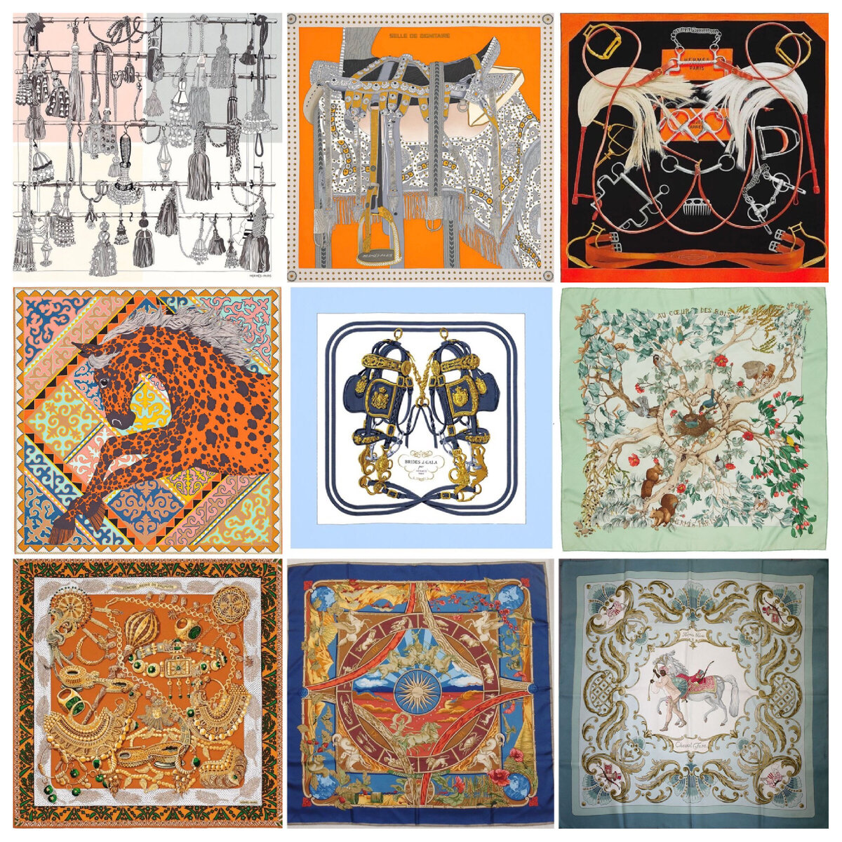 1930-е: Шелковые платки Hermes 