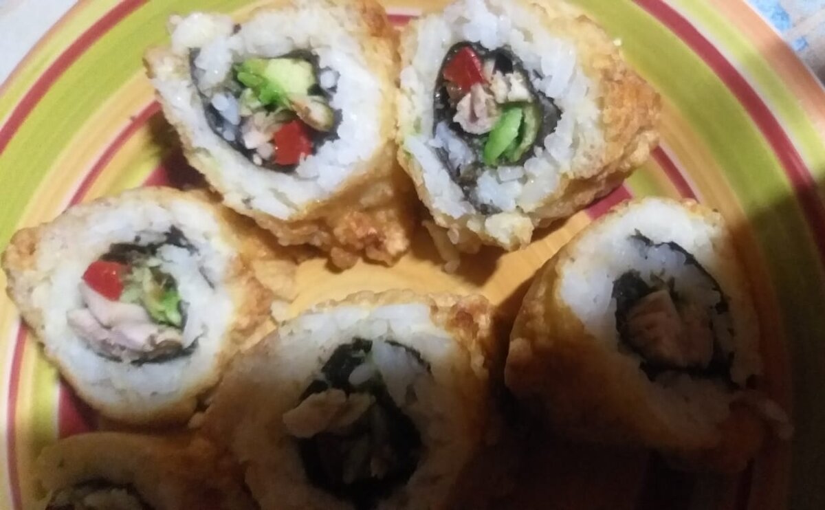 Суши, которые приготовила Пилар