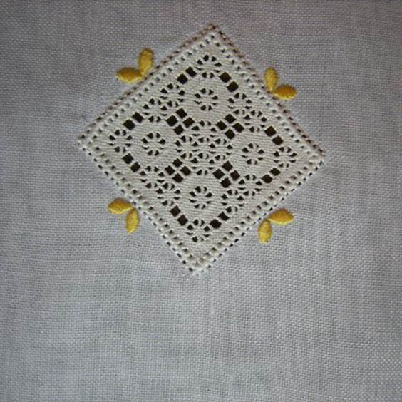 Звезда из средних квадратов, паков и розочек, автор: Annarita&Ilaria