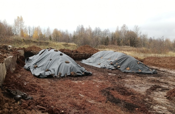 Общий вид компостных буртов. Фото: Пресс-служба ПНИПУ.