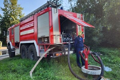    Пожар на фабрике спортивных изделий в Дмитровском округе локализовали ©Евгений Рой