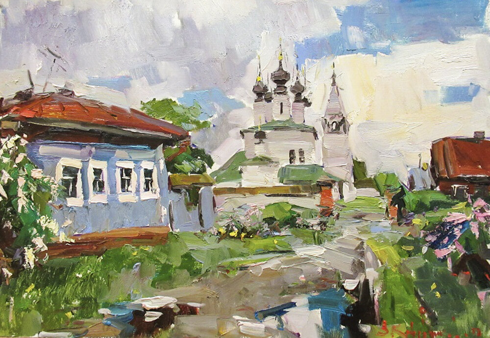 Художник Владимир Кожевников "Лето в Суздале", 2017