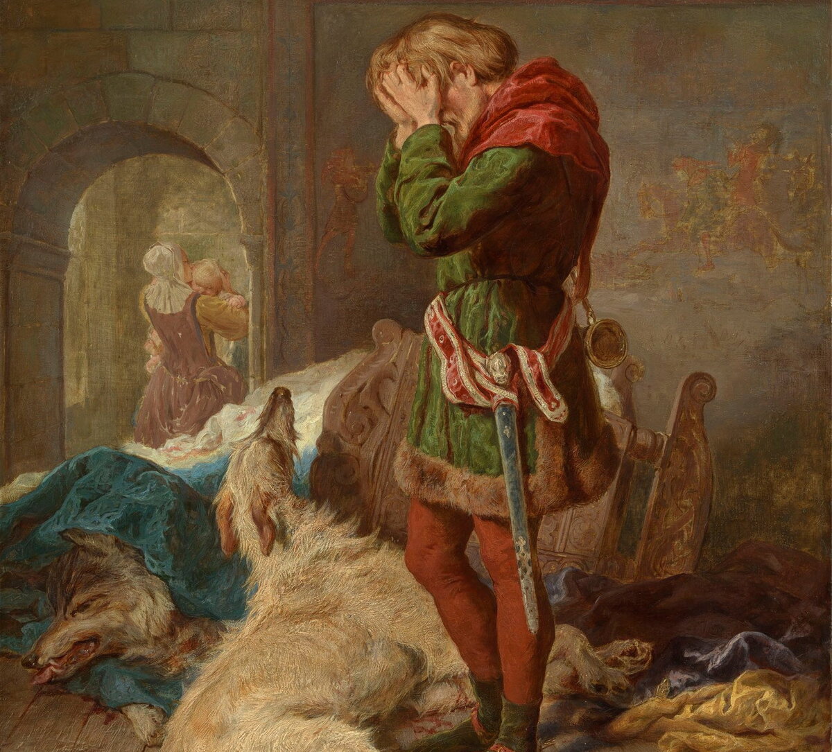 Лливелин и его храбрый пес, худ. GOURLAY STEELL