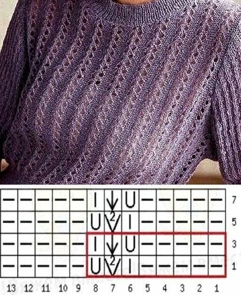 Дорогие мои рукодельницы сегодня для вас подготовила  очень большую подборку летних кофточек со схемами .-13