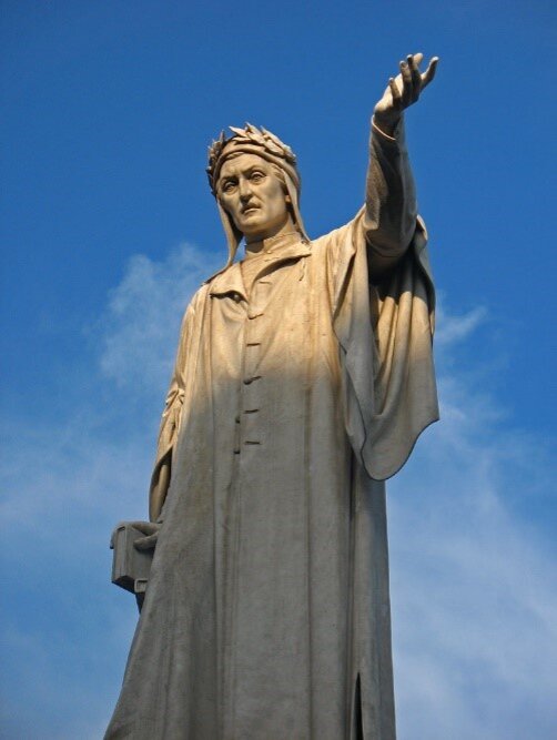 Памятник Dante Alighieri в Неаполе