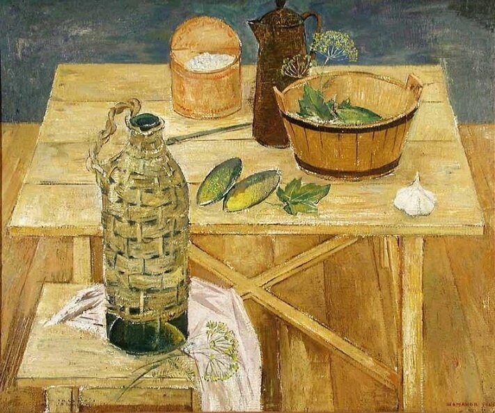 Натюрморт с огурцами