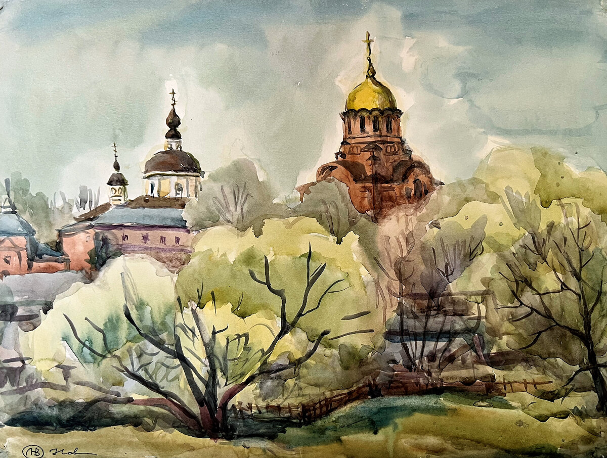 Хотьковская земля. 1996 г. Художница Людмила Новихина. 