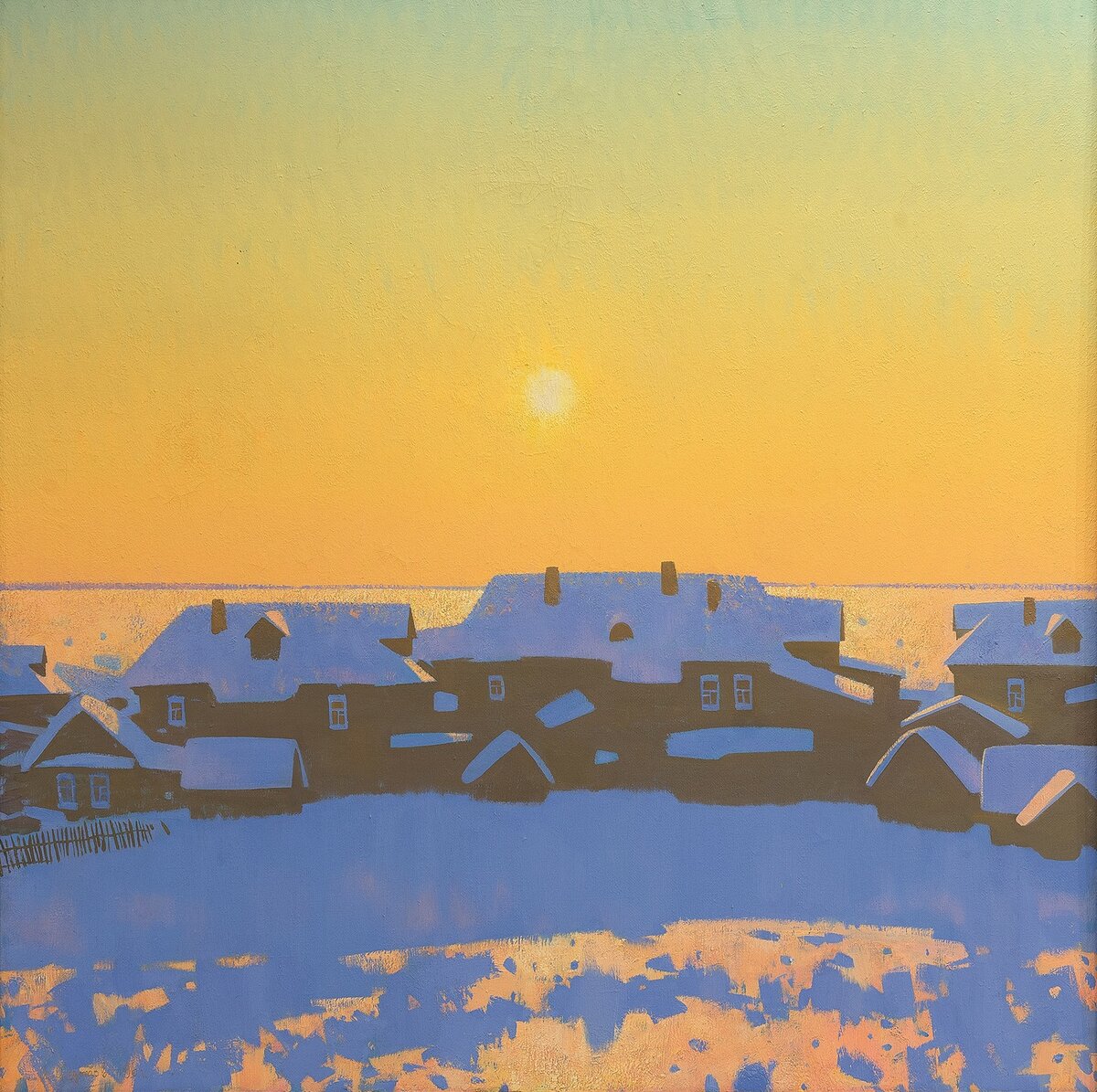 Зимнее солнце. 1996. Холст, масло.
