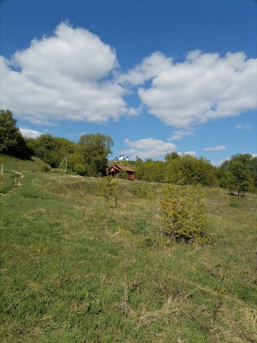 Фото сделано с места, где купель, где Гремячев ключ