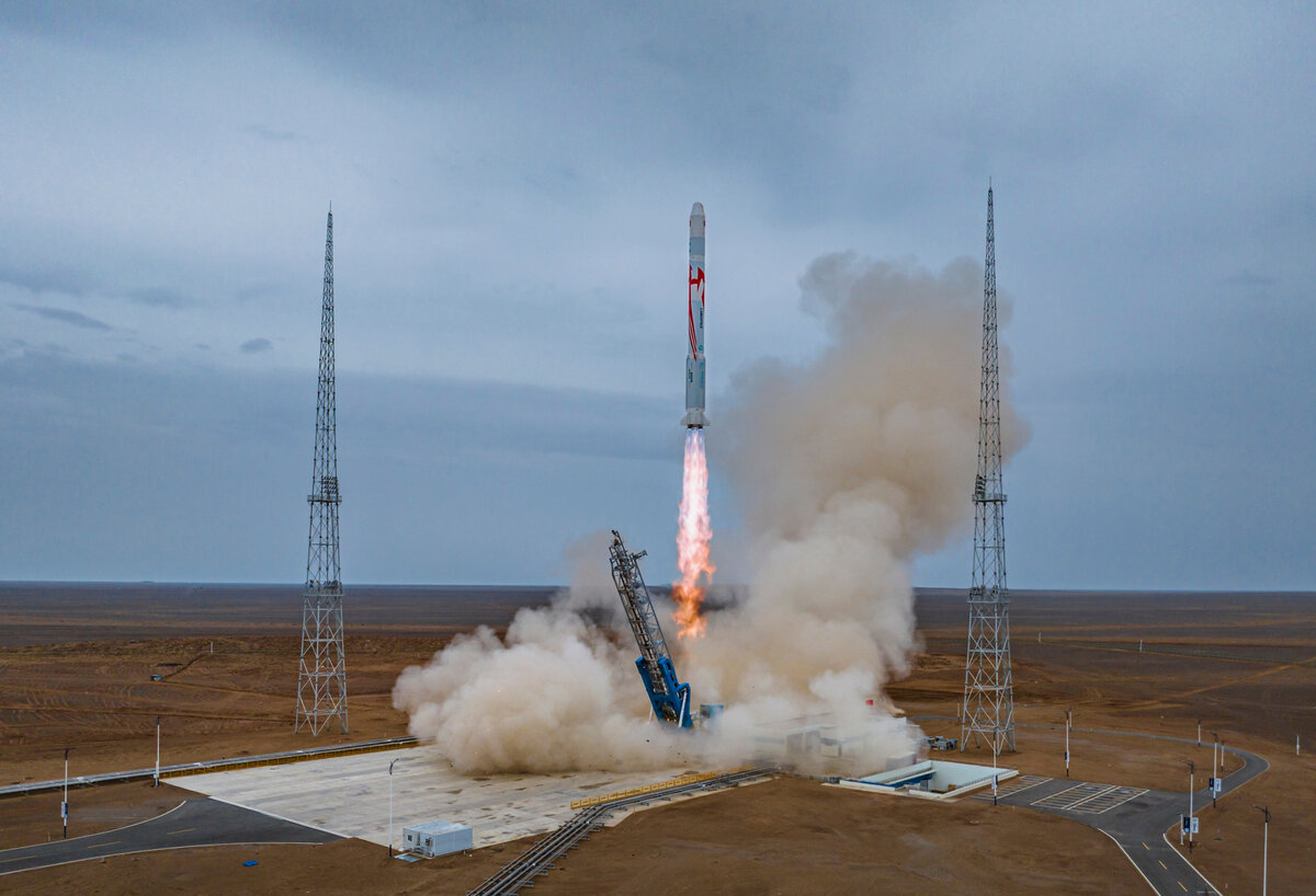 Запуск РН «Чжуцюэ-2». Credit: LandSpace. 