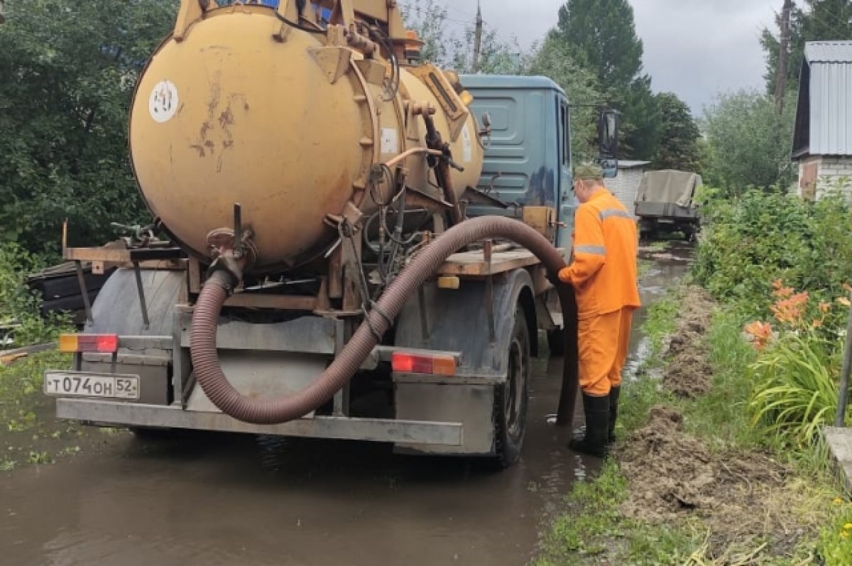    Больше 50 тысяч кубометров воды откачали в Нижнем Новгороде