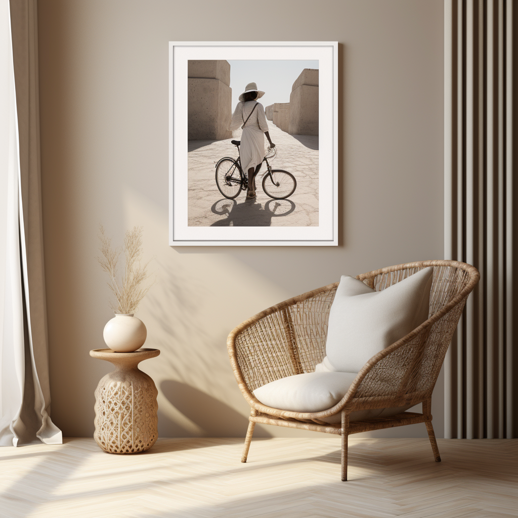 Постер с фото. Создано в нейросети