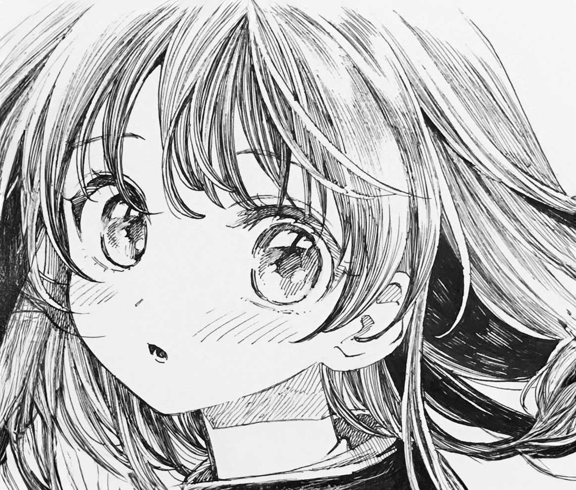 Красивая манги аватарка для девочек с лицом девушки