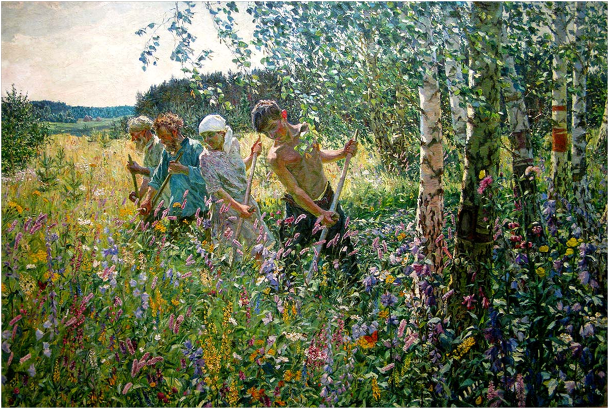 Картина Аркадия Пластова "Сенокос"