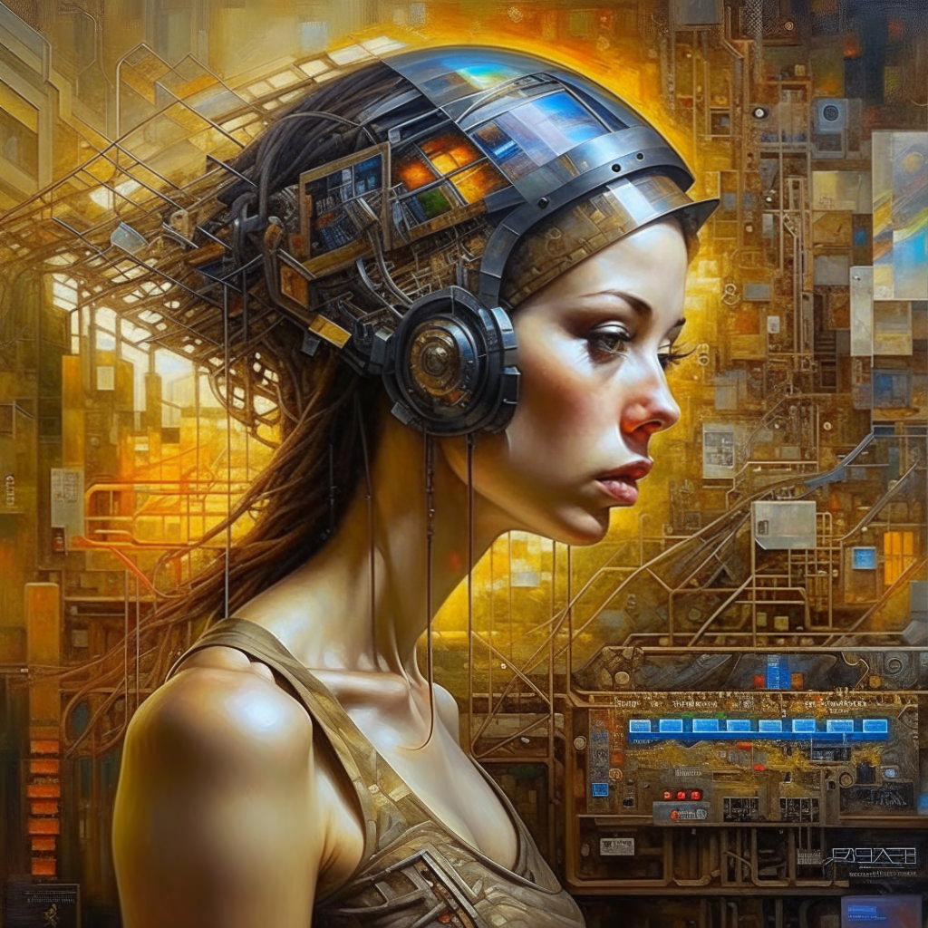 Технологическая сингулярность в представлении отечественной нейросети