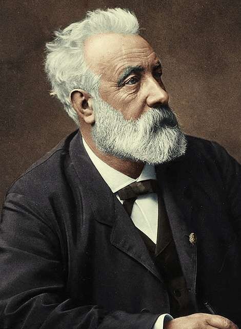 Фотопортрет французского писателя Жюля Верна. Сделан в 1892 г. в Париже (колоризованная версия наших дней)