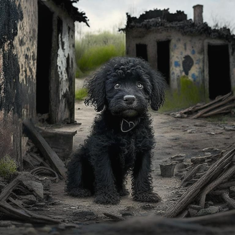 Картинка создана автором при помощи нейросети. Танечка идёт домой.
